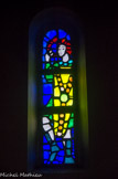 <center>Eglise basse de Banon.</center> Josué et les trompettes de Jéricho.