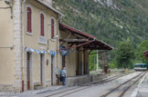 <center>Thorame gare.</center>Etablie à 1 013 mètres d'altitude, la gare de Thorame-Haute est située au point kilométrique 95,477 de la ligne de Nice à Digne (voie métrique. La Compagnie des chemins de fer du Sud de la France a ouvert la gare en 1911. C'est la gare plus élevée de la ligne.