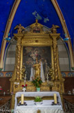 <center>Thorame Haute.</center>L’église paroissiale. La chapelle latérale (du Rosaire, datant de 1539) est voûtée d’ogives. Un tableau placé sur le retable représente la donation du rosaire, signée par Patritti , 1847. Une statue de la Vierge à l'Enfant, en bois peint et doré, du XVIIIe siècle, classée monument historique au titre objet, elle est conservée dans la chapelle du Rosaire et menée en procession chaque année à la chapelle de Notre-Dame de la Fleur.