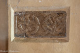 <center>Cathédrale Notre-Dame de la Nativité</center>Ce panneau est incomplet. Il comporte un dessin d’entrelacs à trois brins avec une bordure en haut et en bas. Ses dimensions sont 34 cm X 64cm..