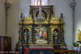 <center>Église Notre-Dame-de-l'Assomption de Cordon.</center>Notre-Dame des sept Douleurs, statues de Saint-Joseph et de la Vierge à l'Enfant.