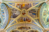 <center>Église Saint-Jean-Baptiste </center>Au milieu des quadrilobes, en médaillon, les quatre docteurs de l’église : St Augustin, St Ambroise, St Grégoire et St Jérôme.