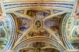 <center>Église Saint-Jean-Baptiste </center>Au milieu des quadrilobes, en médaillon, les quatre docteurs de l’église : St Augustin, St Ambroise, St Grégoire et St Jérôme.