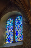 <center>Église Saint-Jean-Baptiste </center>Les vitraux ont été posés en 1959 et réalisés par Jean-Marie Baylan. Les vitraux bleus représentent le curé d’Ars, Jean-Baptiste, François d’Assise et François de Sales.
