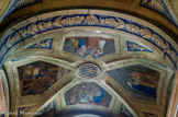 <center>Église Saint-Jean-Baptiste </center>Plafond des nefs latérales.