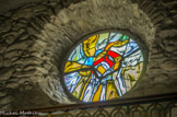 <center>Chapelle Sainte-Anne </center>Les vitraux sont de 1978, par l'atelier Balayn établi à Castelnau-le-Lez et Loriol.