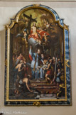 <center>Saint-Nicolas-de-Véroce</center>Deux tableaux se font pendants : La mort de Saint Joseph à gauche et Le Miracle de Saint François de Sales à droite. Ces deux œuvres, récemment restaurées et inscrites au titre des Monuments Historiques, datent de la première moitié du 18e siècle. Ce sont des copies de tableaux que l'on peut dans deux églises de Vienne en Autriche. Les œuvres originales ont été réalisées par Johann Michael Rottmayr. François de Sales guérit un enfant malade, on lui attribua de nombreux miracles de guérison.
