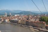 <center>Grenoble. Téléphérique de La Bastille.</center>