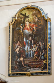 <center>Saint-Nicolas-de-Véroce</center>Deux tableaux se font pendants : La mort de Saint Joseph à gauche et Le Miracle de Saint François de Sales à droite. Ces deux œuvres, récemment restaurées et inscrites au titre des Monuments Historiques, datent de la première moitié du 18e siècle. Ce sont des copies de tableaux que l'on peut dans deux églises de Vienne en Autriche. Les œuvres originales ont été réalisées par Johann Michael Rottmayr. François de Sales guérit un enfant malade, on lui attribua de nombreux miracles de guérison.