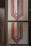 <center>Conflans et son Église baroque Saint-Grat.</center> Reconstitution des motifs de l'entrée, sous la tribune.