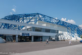 <center>Albertville : Parc Olympique.</center> A Albertville se tiennent les cérémonies d'ouverture et de clôture, les épreuves de patinage artistique et de vitesse... Pour cela, on aménage le Parc Olympique,  autour de la célèbre vasque olympique. Les équipements sportifs sont pensés dès leur construction pour une réutilisation.