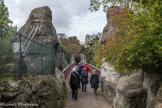 <center>Le parc des Buttes-Chaumont  </center> La passerelle suspendue conçue par Gustave Eiffel.