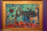 <center>Paul Poiret, la mode est une fête</center>Léon Bakst
1866-1924
Projet de décor pour le ballet Shéhérazade.
1910
Graphite, aquarelle, gouache et rehauts d’or sur papier vélin.
Paris, bibliothèque du musée des Arts décoratifs,, achat de l’état : attribution à l'établissement d’utilité publique dit «Les Arts Décoratifs» en 2008.