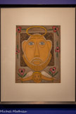 <center>Paul Poiret, la mode est une fête</center>Marie Vassilieff
1884-1957
Portrait de Paul Poiret
1950
Gouache sur papier et carton. Collection Claude Bernés