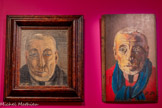 <center>Paul Poiret, la mode est une fête</center>Paul Poiret
1879-1944.
Autoportrait dédicacé à Robert Piguet
1944
Huile sur toile
Palais Galliera - musée de la Mode de la Ville de Paris, don Monsieur Georges Marny.
<br>
Paul Poiret
1879-1944.
Autoportrait, vers 1940
Huile sur lame de parquet. Sabine Rang des Adrets, arrière-petite-fille de Paul Poiret