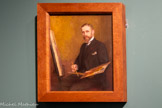 <center>Musée J.J. Henner</center>Emile Friant (1863-1962) Guillaume Dubufe. 1905
huile sur bois.