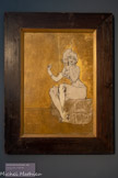 <center>Musée de Montmartre</center>ADOLPHE-LÉON WILLETTE (1857 - 1926)
La Femme au chat, vers 1882-1884
Huile sur bois
Collection particulière, dépôt au Musée de Montmartre.