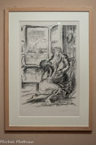 <center>Musée de Montmartre</center>OTHON FRIESZ (1879-1949)
Escale ou Le Marin, 1927
Lithographie, épreuve sur vélin blanc fort
Musée de Montmartre, collection Le Vieux Montmartre
Don Indivision Petiet 2023. <br>
Comme Dufy, Othon Friesz se forme d’abord à l’Ecole municipale des Beaux-arts du Havre avant de gagner Paris en 1897 où il entre à l’École nationale des Beaux-arts dans l’atelier de Léon Bonnat. Installé avec son ami Dufy au 12, rue Cortot entre 1900 et 1901, il quitte l’atelier au début de son service militaire en 1902.
D’abord, marqué par l’impressionnisme, Friesz se rallie a partir de l’hiver 1906-1907 au fauvisme et à son usage débridé de la couleur, dont il est considéré comme l’un des chefs de file par ses contemporains. Toutefois, il se démarque des autres peintres fauves par l’usage d’une ligne calligraphique, la stricte simplification des formes et une stylisation poussée de son sujet, frôlant l’abstraction. Après la Première Guerre mondiale, Friesz adopte un style plus traditionnel et traite des sujets classiques, dans la lignée de Maurice Denis et d'Émile Bernard.