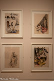 <center>Musée de Montmartre</center>ALBERT GUILLAUME (1873-1942)
Album « Tristes et gaies », vers 1900
Chanson du Modèle
Charme d’amour
Chanson du spectre
Trahison
Crayon, aquarelle et fusain sur papier Weisman & Michel Collection