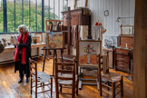 <center>Atelier de Suzanne Valadon.</center>Également inauguré le 17 octobre 2014, cet atelier-appartement a aujourd’hui été reconstitué au plus près de ce qu’il était à l’époque. Pour donner vie à cette reconstitution, le musée a fait appel au créateur et designer Hubert le Gall, scénographe ayant également travaillé pour le musée d’Orsay, le musée de l’Orangerie ou encore le musée Jacquemart André.