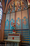 <center>Chapelle de Louis IX</center>Roi de France (1214-1270). Autel et peintures murales. D’après Eugène Viollet-le-Duc, architecte, vers 1864.
Saint Louis, roi de France (1214-1270) ; 
Saint Clodoald, moine (v. 522-560) ;
Saint Louis d’Anjou, évêque de Toulouse de 1296 à 1297 ;
Bienheureux Charlemagne, empereur d’occident (+ 814). <br> En haut, statuettes du Christ, de la Vierge et de saint Jean. Sur l'autel, statue du Sacré-Coeur.