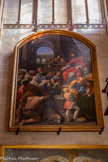 <center>Transept Nord.</center>Le triomphe de Job, provenant de l'église des Mendiants de Bologne. Guido Reni, peintre. 1636. Provenant de l'église des Mendiants de Bologne. Cette composition symbolise la persévérance dans la foi : Job, après avoir perdu tous ses biens, reçoit des offrandes, récompenses pour avoir conservé sa foi en Dieu malgré les épreuves qui lui furent imposées.