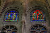 <center>Les vitraux.</center>A gauche, st Louis et st Grégoire VII, à droite, st Rémi et st Martin.
