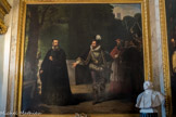 <center>SALON DES MESSAGERS D'ÉTAT </center> Le duc de Guise et le président de Harlay. Buste de Clemenceau.