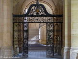<center>Maison d'éducation de la Légion d'honneur. </center> Grille du frère Denis, 1709.