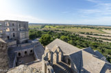 <center>Le monastère Saint-Maur et l'abbatiale</center>Vue de la tour Pons de l'Orme.