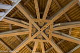 <center>Hôpital Caroline.</center>Pavillon des malades. La charpente.
