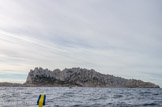<center>Île Maïre.</center>L'île Maïre est une île située au sud-ouest de Marseille, à proximité immédiate du Cap Croisette et du quartier des Goudes, à l'extrémité ouest du massif des Calanques. Sur le 3ème pic à gauche, le poste de télémétrie construit par la marine nationale.