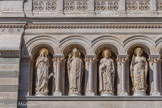 <center>La Basilique Cathédrale Sainte-Marie-Majeure</center>Jésus par Guillaume, saint Pierre tenant les clés par Pascal, saint Lazare par Maniglier et sainte Marie Madeleine avec ses longs cheveux, tenant une croix, par Allard.