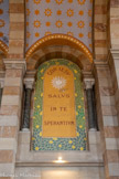 <center>La Basilique Cathédrale Sainte-Marie-Majeure</center>Cœur de Jésus. Salut à ceux qui espèrent en vous, citation tirée des Litanies du Sacré-Cœur.