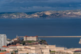 <center>Vue de Notre-Dame de la Garde.</center>Le fort d'Entrecasteaux, le palais du Pharo. La côte Bleue