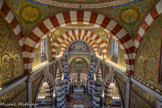 <center>Notre-Dame de la Garde</center>Vue de la nef de la tribune supérieure.