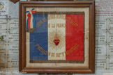 <center> Ex-voto de la chapelle de saint Roch. </center>Drapeau du 3e bataillon du 141e d'infanterie
1919.