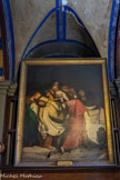 <center>L'église de La Trinité. </center> Au-dessus de l'accueil est accroché un tableau de Jean-Joseph Dassy représentant la mise au tombeau : huit personnes entourent le corps du Christ avec au centre la Vierge entourée de Marie Jacobé, Marie-Salomé et Jeanne, femme de Chouza, intendant d'Hérode. À droite des femmes se tient Joseph d'Arimathie et à gauche Nicodème ; Marie-Madeleine soutient la tête du Christ et saint Jean, de dos, porte les jambes. Le vase d'aromates est posé en bas à droite du tableau