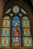 <center>Église Saint-Germain-l'Auxerrois.</center> La chapelle des Saints-Patrons. Saint Vincent. Vitraux d’Etienne Thévenot. 1847.