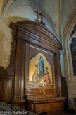 <center>Église Saint-Germain-l'Auxerrois.</center>  Chapelle des Saints-Apôtres. Les trois vertus théologales la Foi, l’Espérance et la Charité, par Jules Quantin (1857)