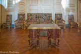 <center>Appartement de Madame de Maintenon. </center>  Une partie de la décoration réalisée à son attention est encore en place, notamment les boiseries dans le grand salon (sa chambre à coucher) et le cabinet de travail.