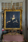 <center>Le château de Champs-sur-Marne. </center>Salon de musique. Les portraits de Louis et de son épouse symbolisent l'importance de leur statut social et sont aujourd'hui présentés sur chevalet.
