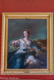 <center>Le château de Chantilly. </center> La salle, ou rotonde de la Minerve. J.-Marc Nattier : Louise-Henriette de Bourbon-Conti, duchesse d'Orléans, en Hébé.