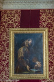 <center>Maisons Laffite.</center> La chambre du Roi. A gauche du lit : « Saint François d'Assise », huile sur toile. Peint par Luis Tristan (1586-1624), élève du Gréco.