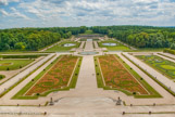 <center>Les Jardins vus du toit. </center> Les parterres de 