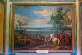 <center>Cabinet des Bains. </center> Passage du Rhin (1672) par Van der Meulen.