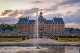 <center> Vaux le Vicomte, le soir. </center> Vue du Rond d'Eau.