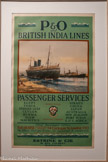 <center>J. SPURLING</center>P&O and British India Lines - Passenger services.
Agents Estrine & Cie Marseille.
1926.
Affiche lithographiée.
Marseille, CCI métropolitaine Aix-Marseille-Provence (CCIAMP), QAF00922 Collections CCIAMP