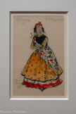 <center>Deuxième tzigane, </center>étude de costume pour « Petrouchka »
Alexandre Benois 1943
Crayon graphite, aquarelle et encre sur papier