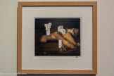 <center></center>Habiter la Peinture, 1992 - 2026
Collage (reproduction de Etude de bras et jambes coupés - T. Géricault,1818), graphite et encre sur papier 22 x 18 cm